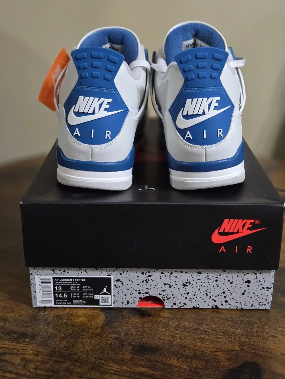 AIR JordanRetro 4 Military BLUE
